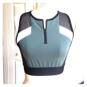 Reebok zip up sports bra